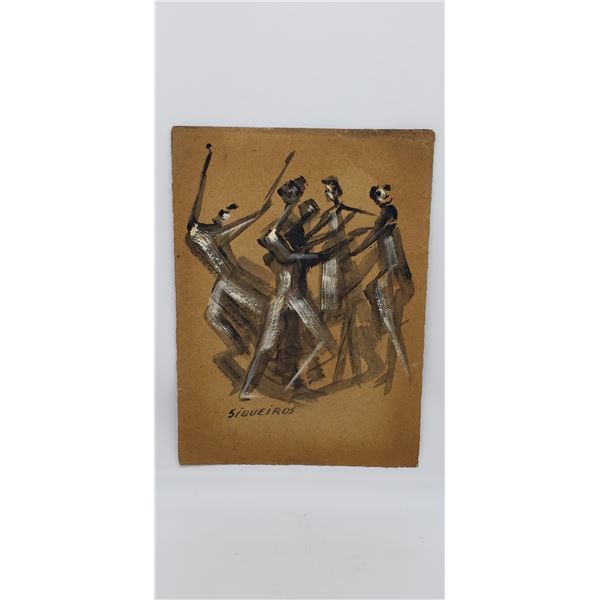 DAVID ALFARO SIQUEIROS INK ON PAPER SIGNED