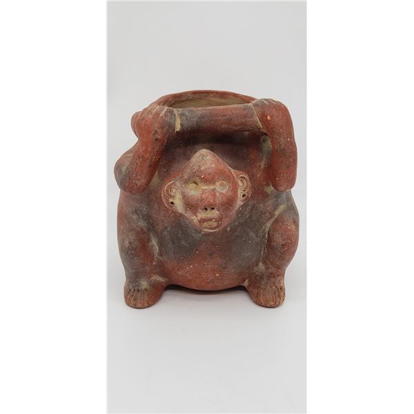 PRE COLUMBIAN FIGURAL POT