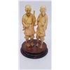Image 5 : ANTIQUE CHINESE HAND CARVED FIGURES ON PEDESTAL