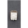 Image 4 : ANTIQUE WHITE JADE CHUNKY RING