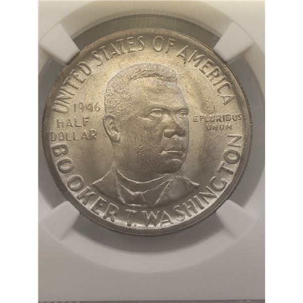 1946 BOOKER T WASHINGTON 50 CENT PIECE