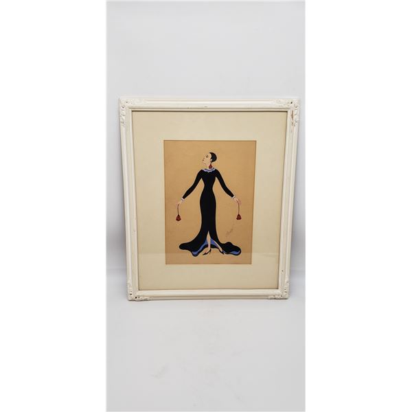 ERTE ORIGINAL HANDPAINTED WATERCOLOR ON PAPER