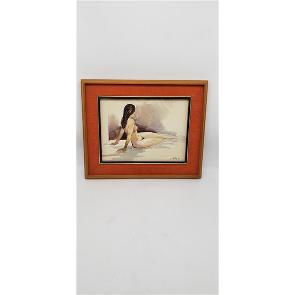 ANTIQUE JAPANESE WATERCOLOR ON PAPER