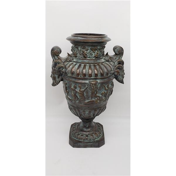ANTIQUE EGYPTIAN BRONZE URN