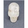 Image 1 : ANTIQUE HAND CARVED WHITE QUARTZ SKULL
