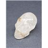 Image 2 : ANTIQUE HAND CARVED WHITE QUARTZ SKULL