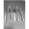 Image 1 : 5 ELEGANT STERLING SILVER CAKE/PIE SERVERS