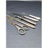 Image 1 : 6 ANTIQUE STERLING SILVER SERVING PIECES