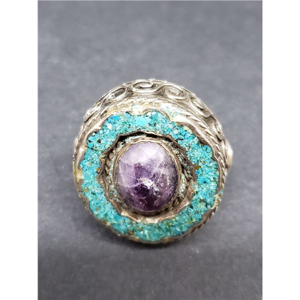 TURQUOISE STERLING SILVER RING