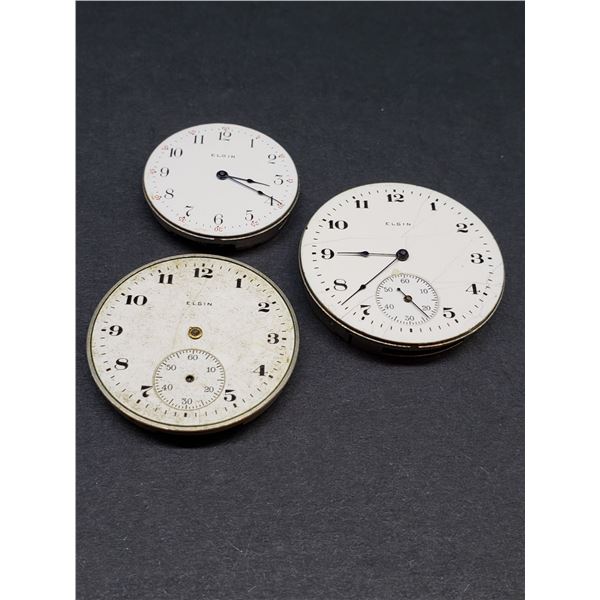 SET OF 3 ELGIN WATCHES