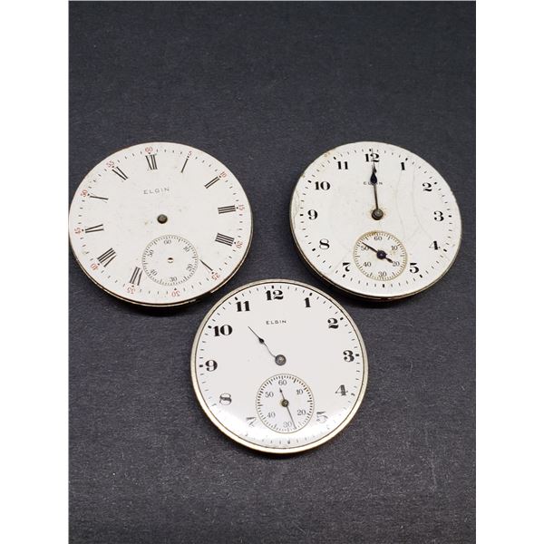 SET OF 3 ELGIN WATCHES