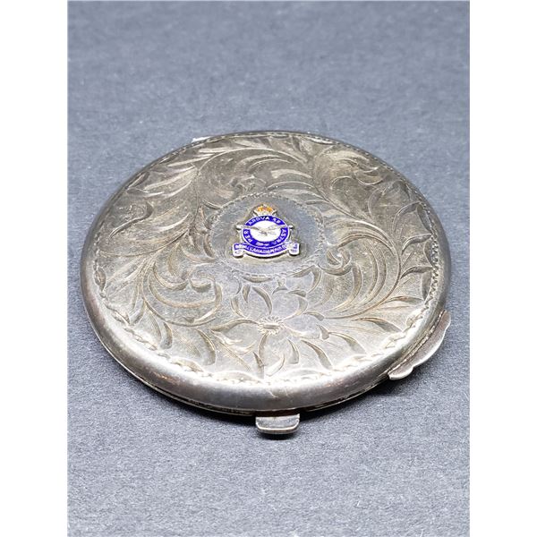 STERLING SILVER MARKED BIRKS ENGRAVED COMPACT