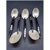 Image 1 : SET OF 5 MOTHER OF PEARL INLAID SPOONS