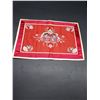 Image 1 : SET OF 3 RED CHINESE SILK PLACEMATS