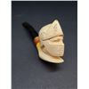Image 1 : HAND CARVED BONE KNIGHT PIPE
