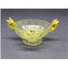 Image 1 : EGYPTIAN DOLPHIN ART GLASS CANARY BOWL