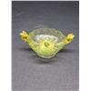 Image 2 : EGYPTIAN DOLPHIN ART GLASS CANARY BOWL