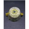 Image 3 : EGYPTIAN DOLPHIN ART GLASS CANARY BOWL