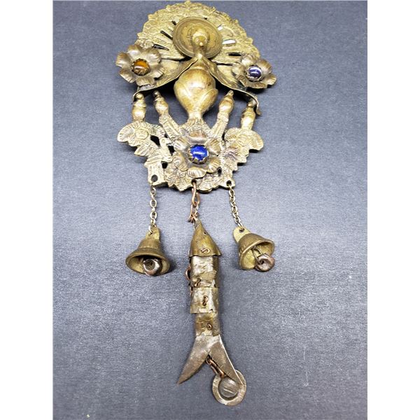 TIBETAN HAND MADE PENDANT WITH COIN