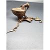Image 2 : ANTIQUE CHINESE BRZONE WHALE OIL LAMP
