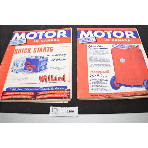 1947 1948 MOTOR IN CANADA TRADE MAGAZINES