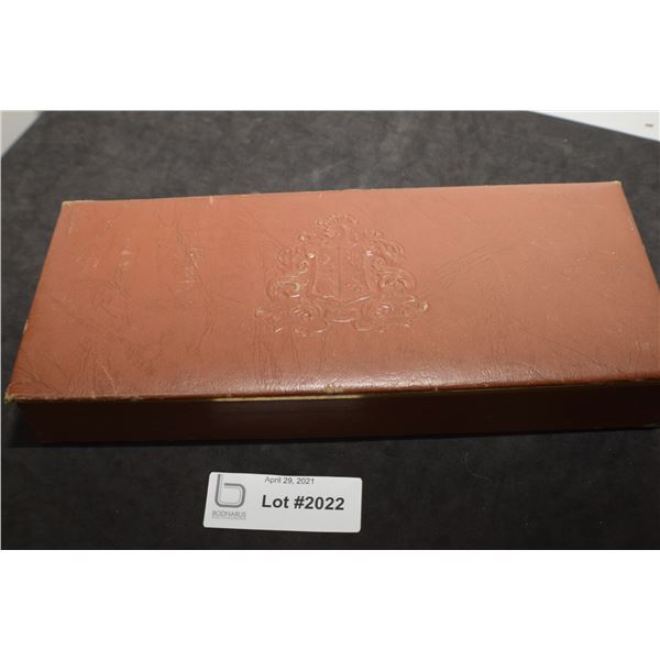 ANTIQUE BOX OF COINS