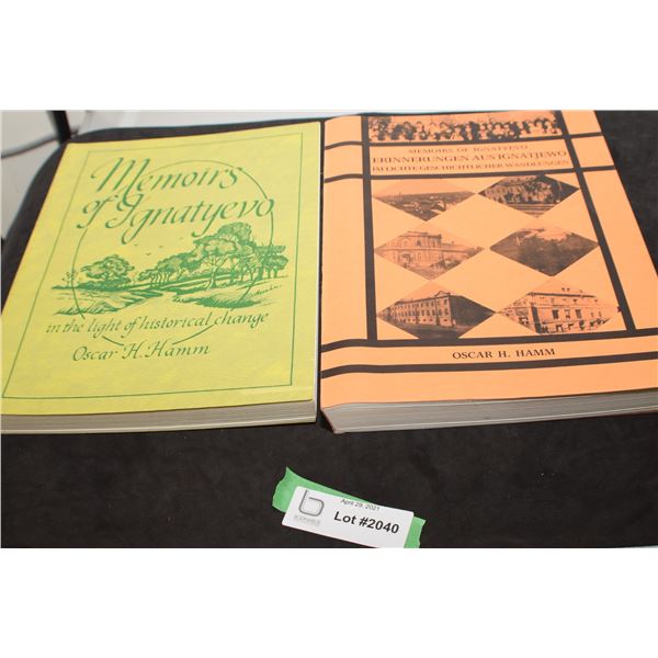 MENNONITE HISTORY BOOKS 1 IN ENGLISH 1 IN GERMAN OR UKRAINIAN ?