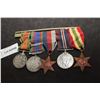 Image 1 : 5 WWII CANADIAN   SOLDIERS STERLING WAR MEDAL MEDAL BAR / RIBBONS