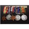 Image 2 : 5 WWII CANADIAN   SOLDIERS STERLING WAR MEDAL MEDAL BAR / RIBBONS