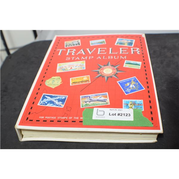 STAMP ALBUM . LOTS OF STAMPS