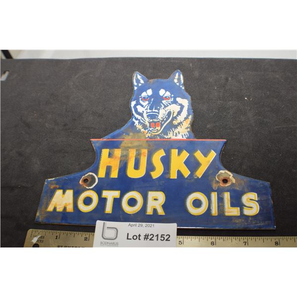 HUSKY OIL  PORCELAIN SIGN