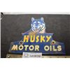 Image 1 : HUSKY OIL  PORCELAIN SIGN