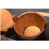 Image 3 : ANTIQUE FOLK ART BAND TINY PAIL AND LID