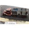 Image 1 : ANTIQUE CAST TRUCK & TRAILER TOY