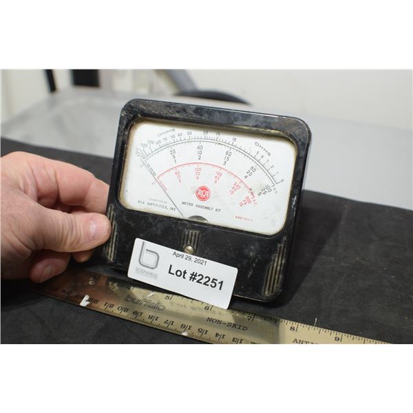 VINTAGE RCA GAUGE STEAM PUNK