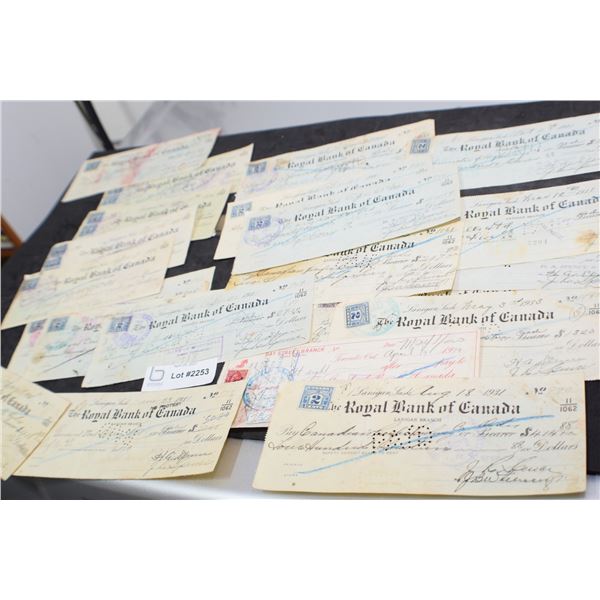 1920s AND 30s CANCELLED CHECKS