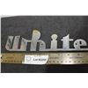 Image 1 : ANTIQUE WHITE TRUCK METAL EMBLEM