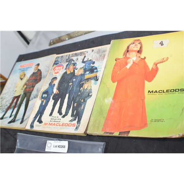 3 MACLEODS 1960s CATALOGS