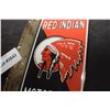 Image 2 : RED INDIAN PORCELAIN PUSH PLATE SIGN OIL GAS