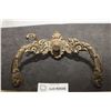 Image 1 : VICTORIAN ORNATE BRASS WALL HOOK AS IS