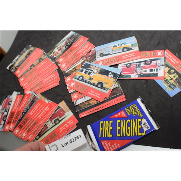 HUGE LOT FIRE ENGINE TRADING CARD LOT