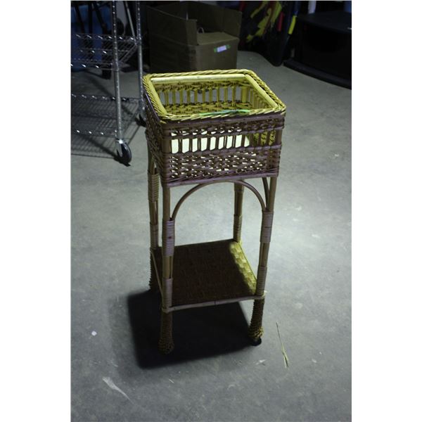 Wicker Plant Stand 12" x 12" x 30"