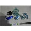 Image 1 : Glass Dolphins and Figurines