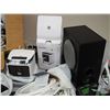 Image 2 : Logitech X-530 Sub, Humidifier, Coax Cable, Charger and Nintendo Adapter, Cords, Etc