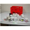 Image 1 : Plastic Bottle Crate Plus Misc Coffee Mugs