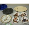 Image 2 : Norman Rockwell Collector Plates plus Other Plates and Trays