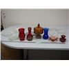 Image 1 : Amber Glass Candy Dish Plus Other Glass Items