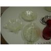 Image 4 : Amber Glass Candy Dish Plus Other Glass Items