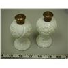 Image 2 : Milk Glass Salt and Pepper Shaker Plus Small S& P Shakers