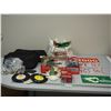 Image 1 : Lot of Christmas Decorations, Licence Plates, Plus Misc